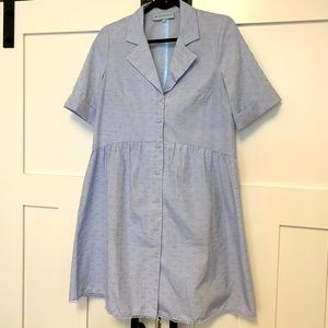 Tuckernuck Size Small Light Blue Collared Dress